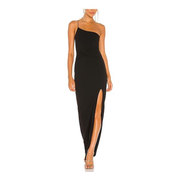 Nookie Dresses & Skirts - Nookie 'Lust' Black Polyester One Shoulder Gown Size S